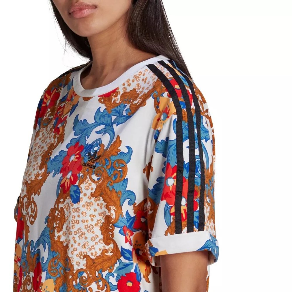 Adidas HER Studio London Tee Dress - Floral / baroque mix print